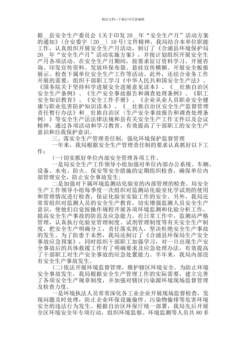 2024年度环卫安全生产工作总结_第3页