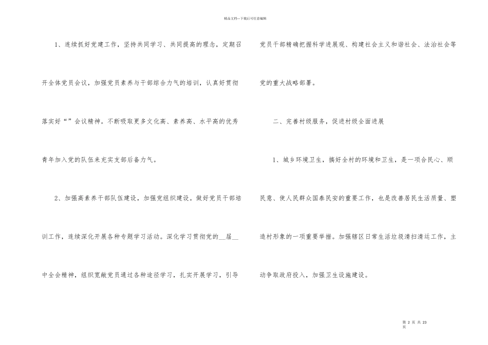 2024年度美丽乡村工作计划_第2页