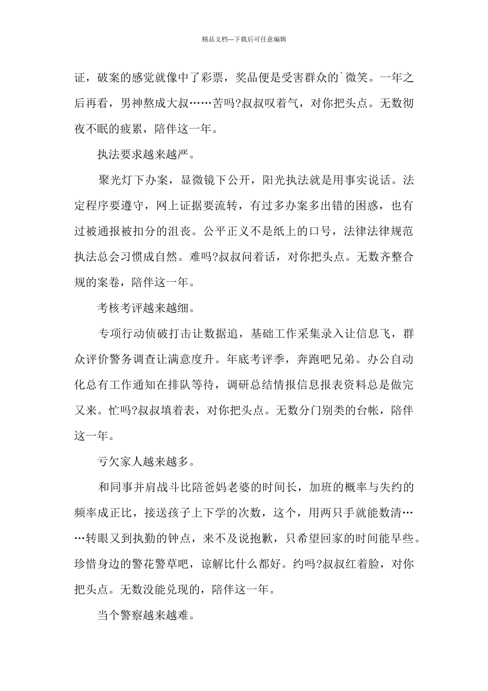 2024年度警察工作总结5篇_第2页