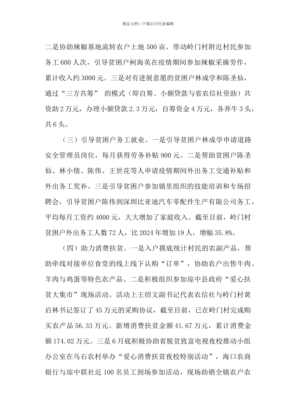 2024年度驻村工作队员个人述职报告_第2页