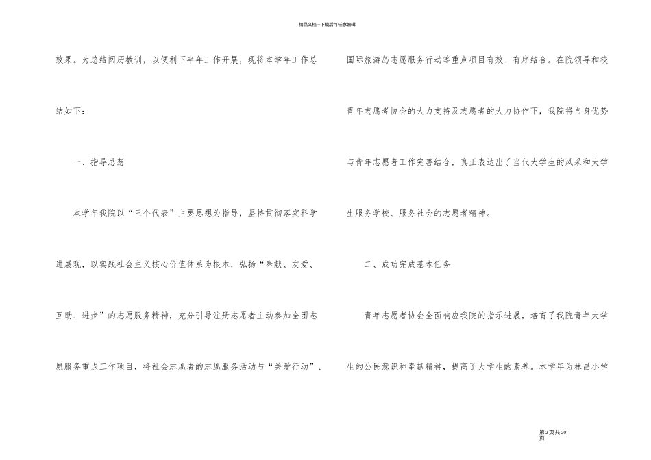 2024年志愿者工作总结_第2页
