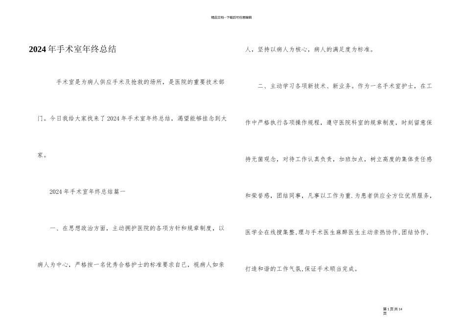 2024年手术室年终总结_第1页