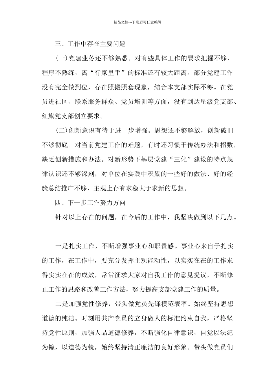 2024年支部书记履职情况述职报告_第3页