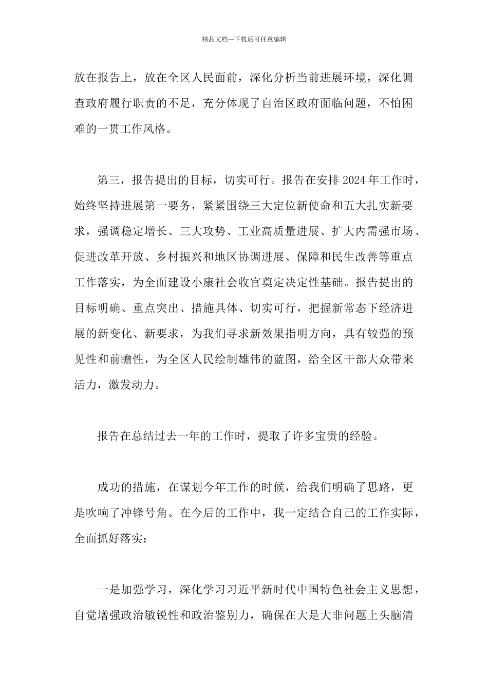 2024年政府工作报告讨论发言_第2页