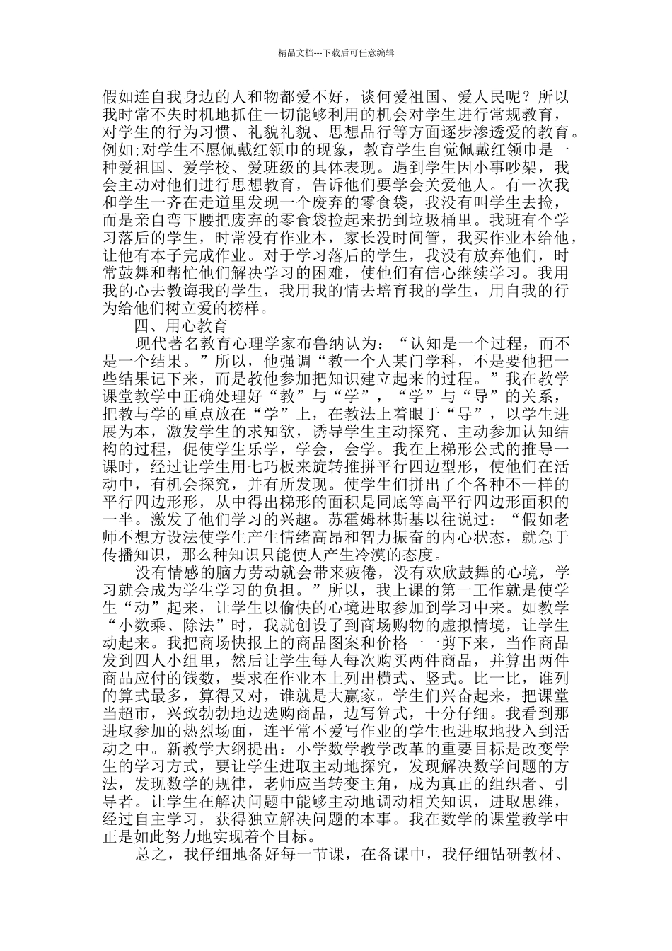 2024年数学教学总结_第2页