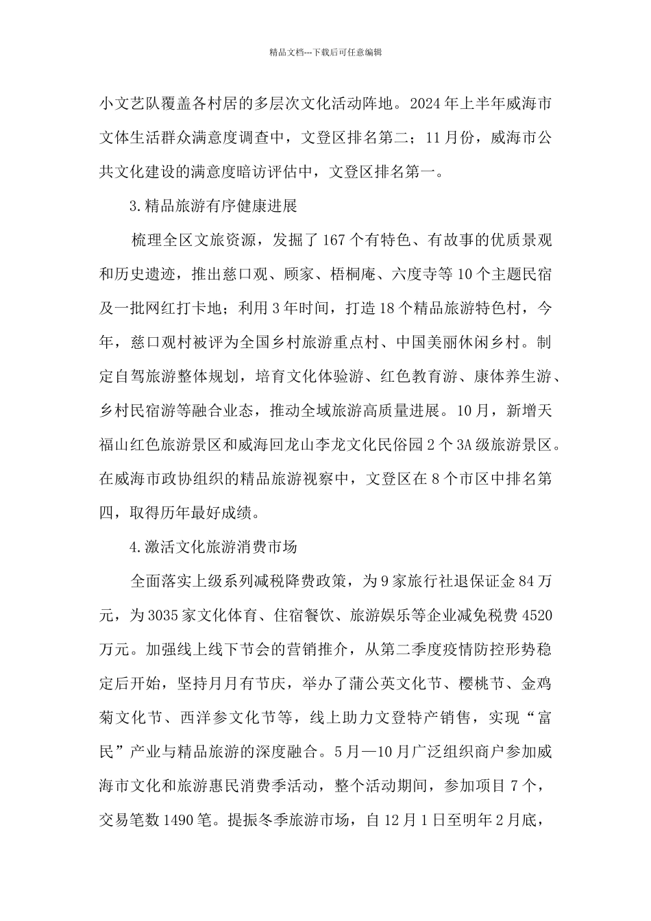 2024年文化和旅游局工作总结_第2页