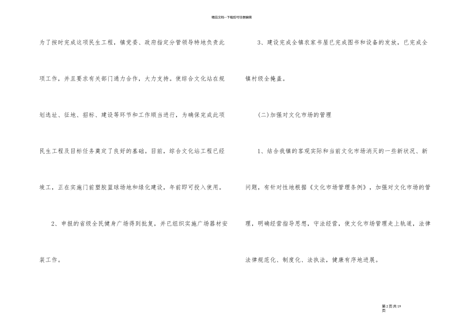 2024年文化站工作心得体会总结_第2页