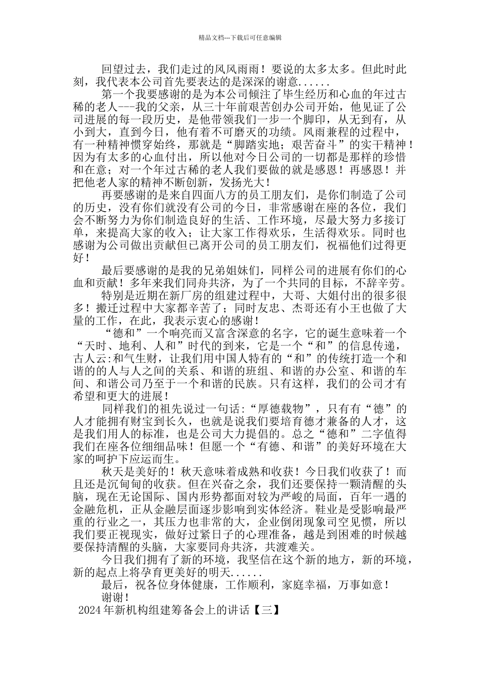 2024年新机构组建筹备会上的讲话_第3页