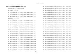 2024年明朝清朝各科殿试金榜名录