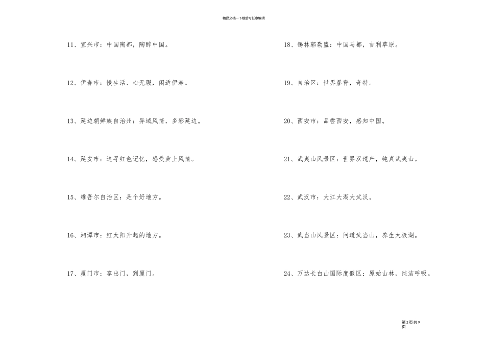 2024年春季旅游口号集锦大全100句_第2页