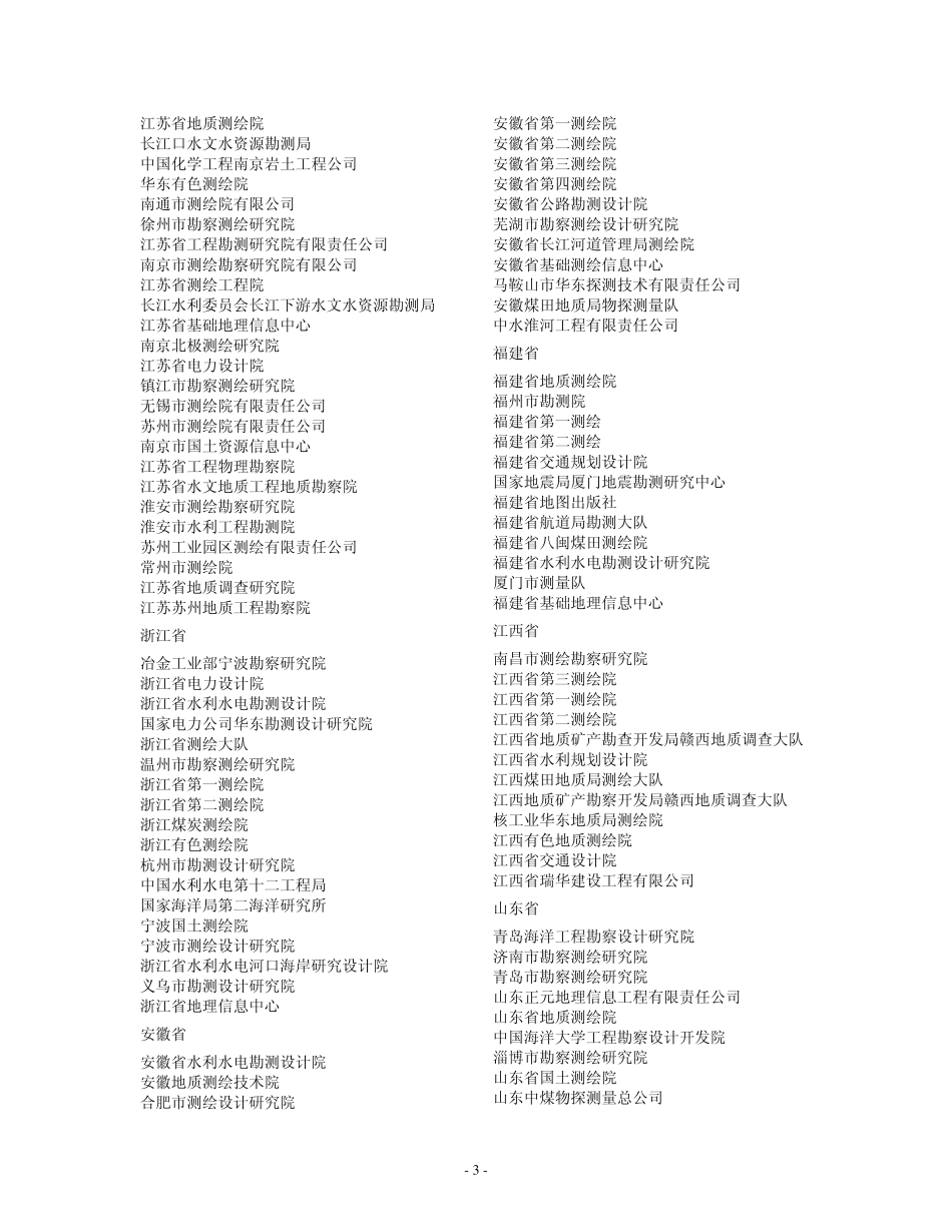 全国甲级测绘单位汇总_第3页