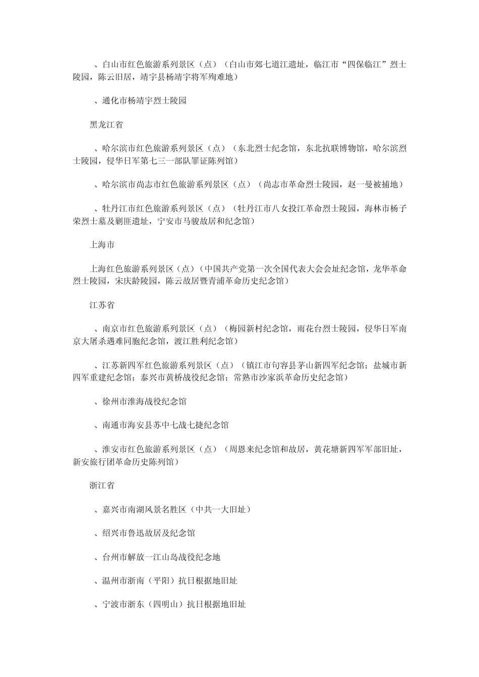 全国红色旅游景点_第3页