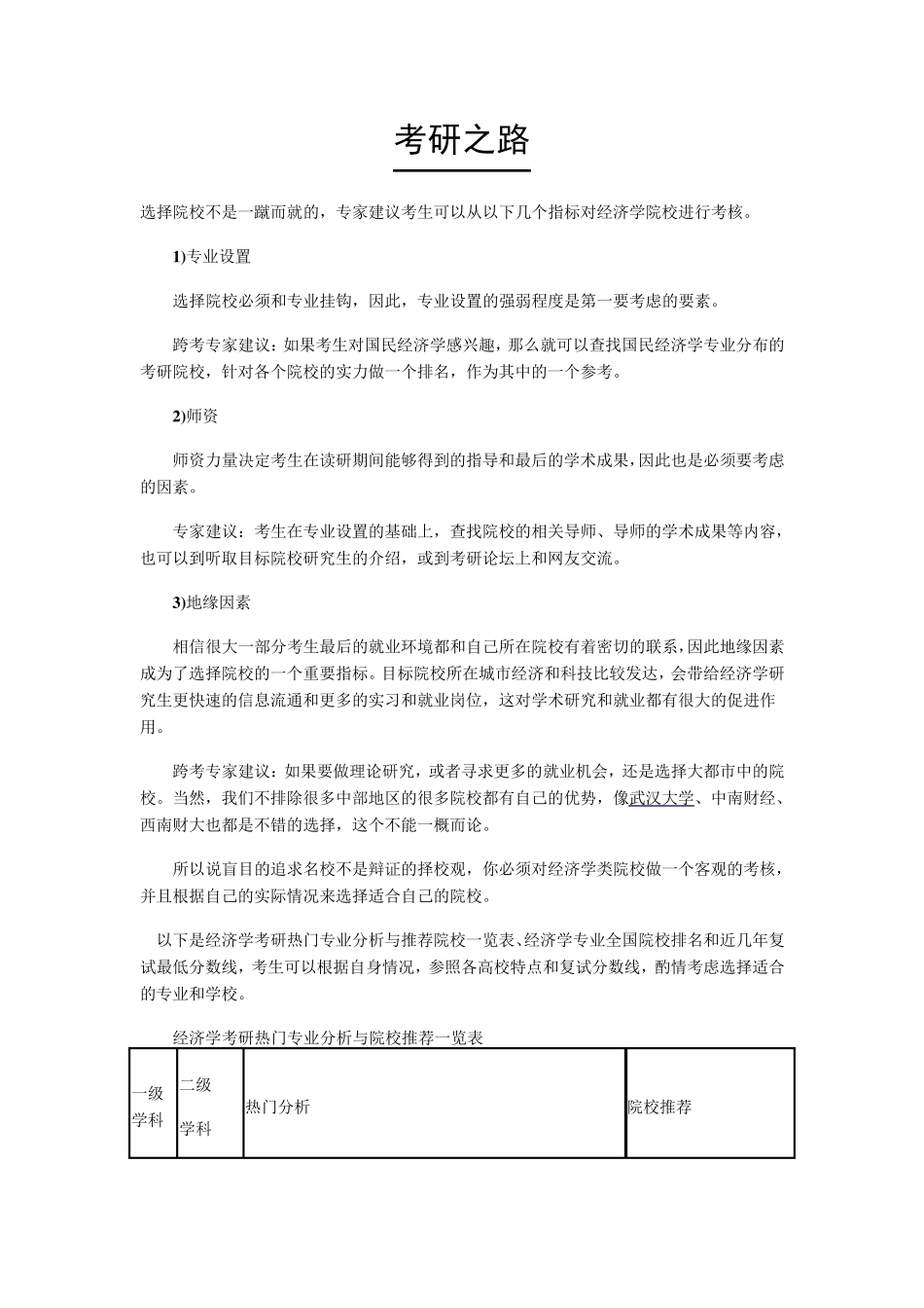 全国经济学各个院校排名_第1页