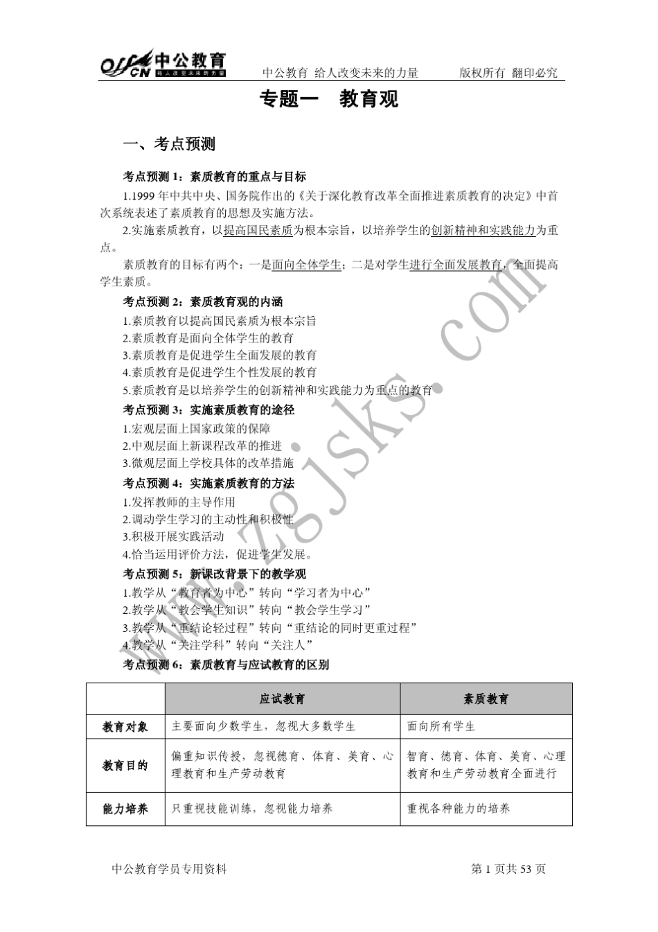 全国统考教师资格证冲刺班(中学)讲义综合素质_第2页