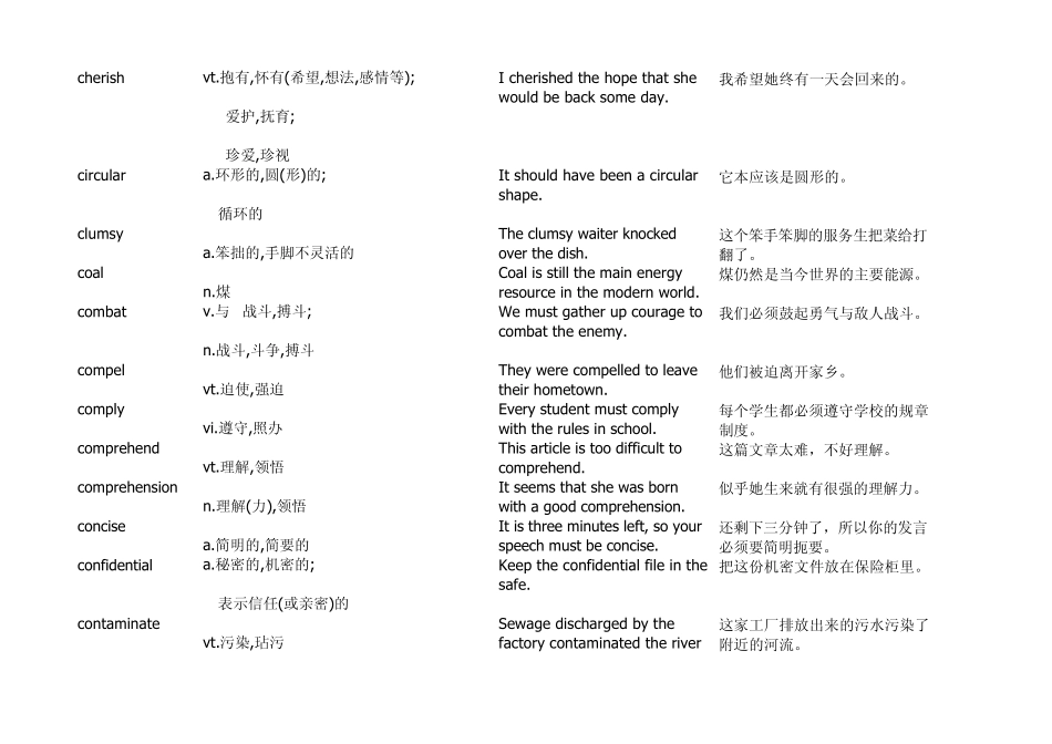 全国职称英语理工类A级高频单词_第3页