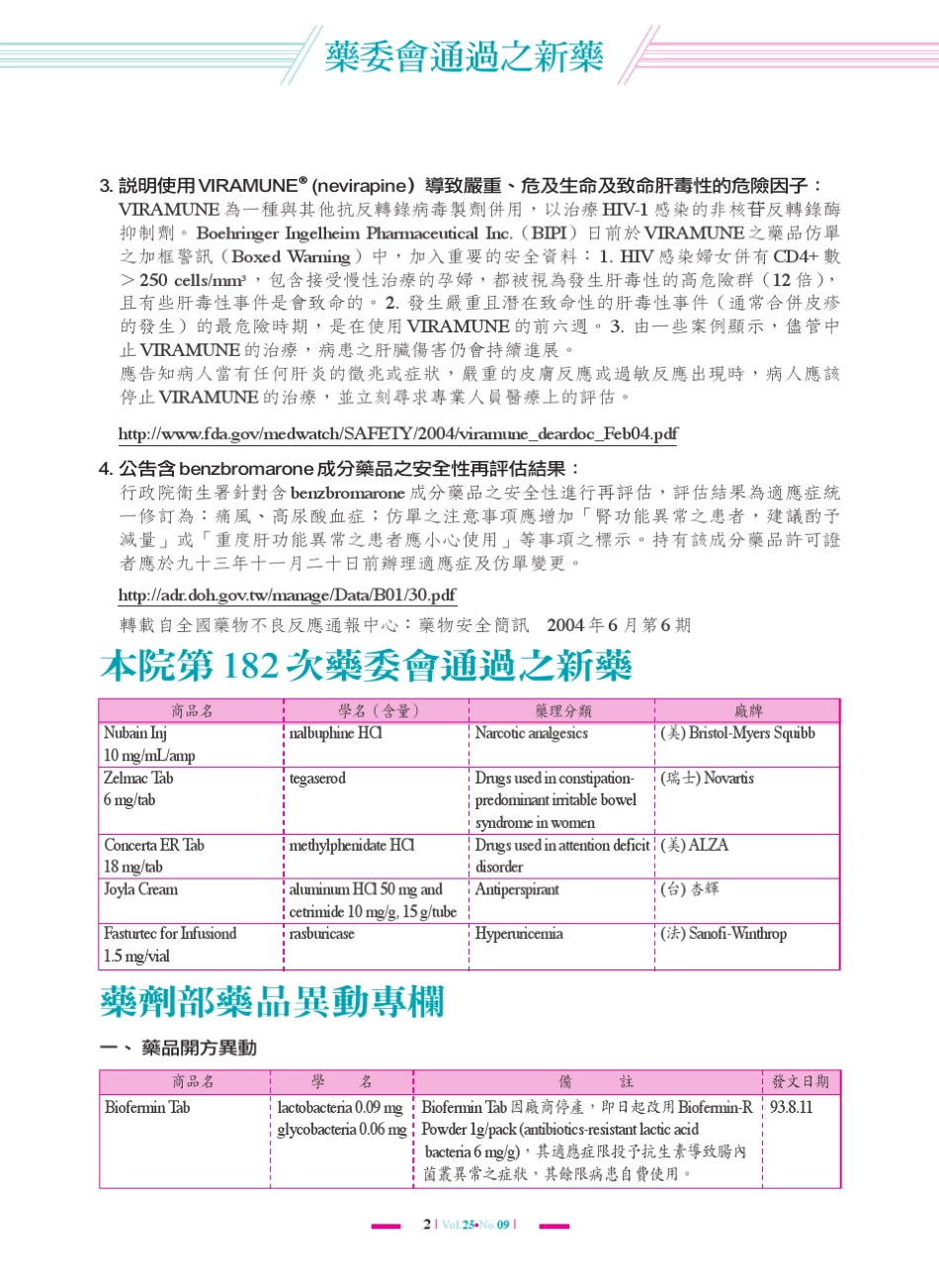 全国药品不良反应通报中心药物安全资讯_第2页