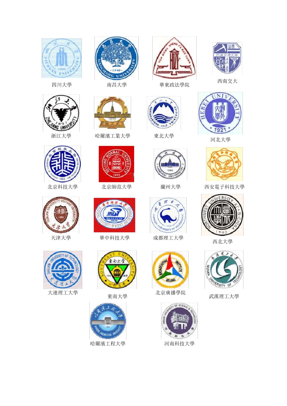 全国著名大学校徽大全_第2页