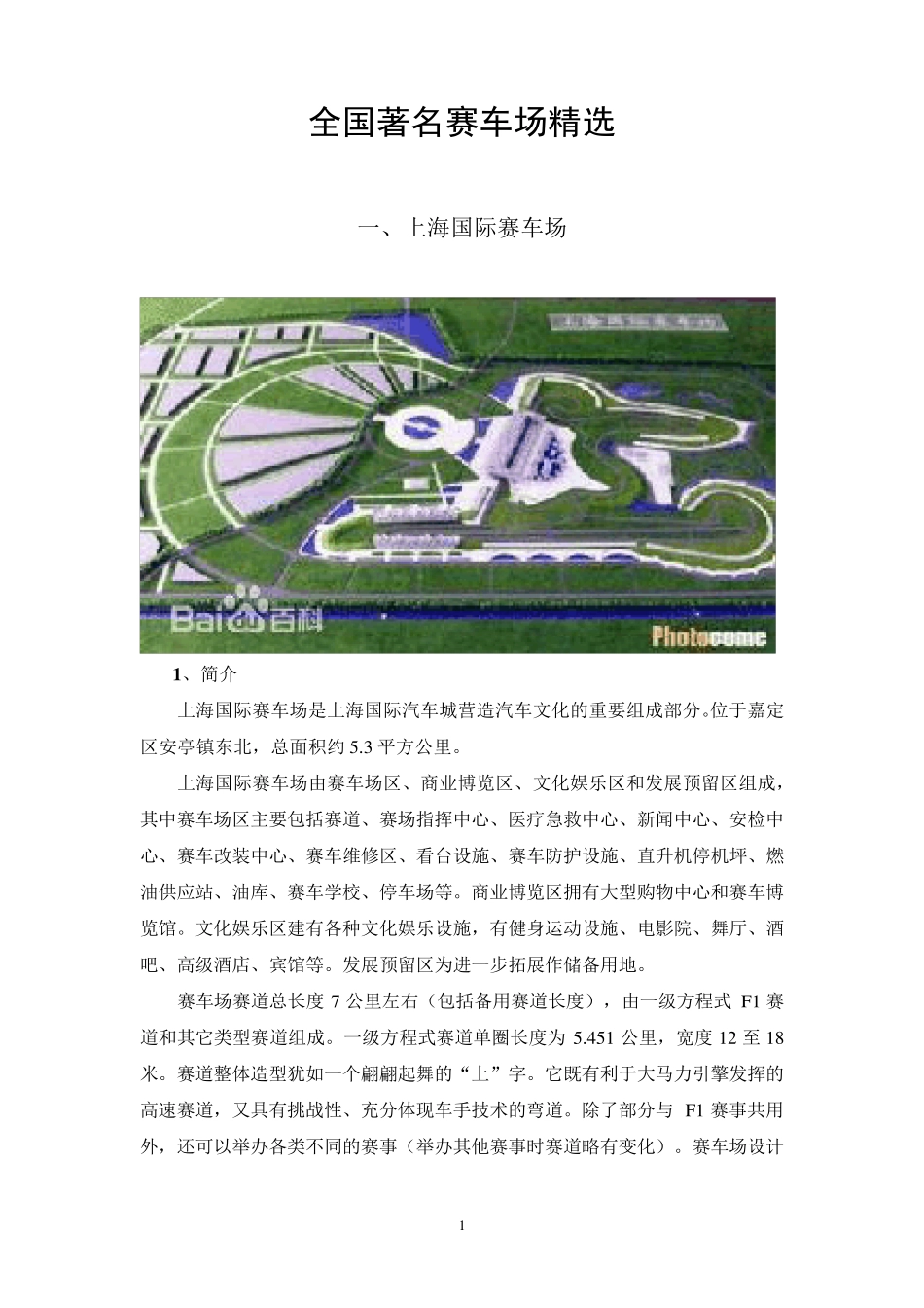 全国著名赛车场_第1页