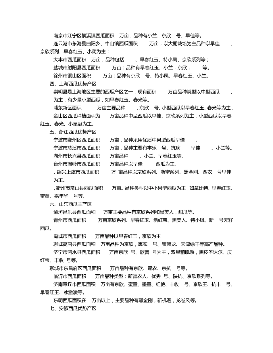 全国西瓜种植分布图_第2页