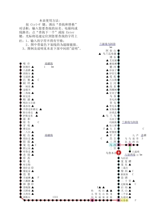 全国铁路货运站图