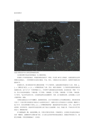 全天88星座简介