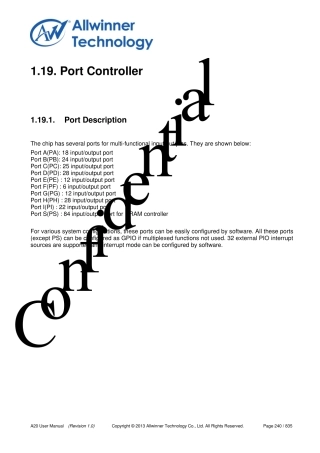 全志A20PortController
