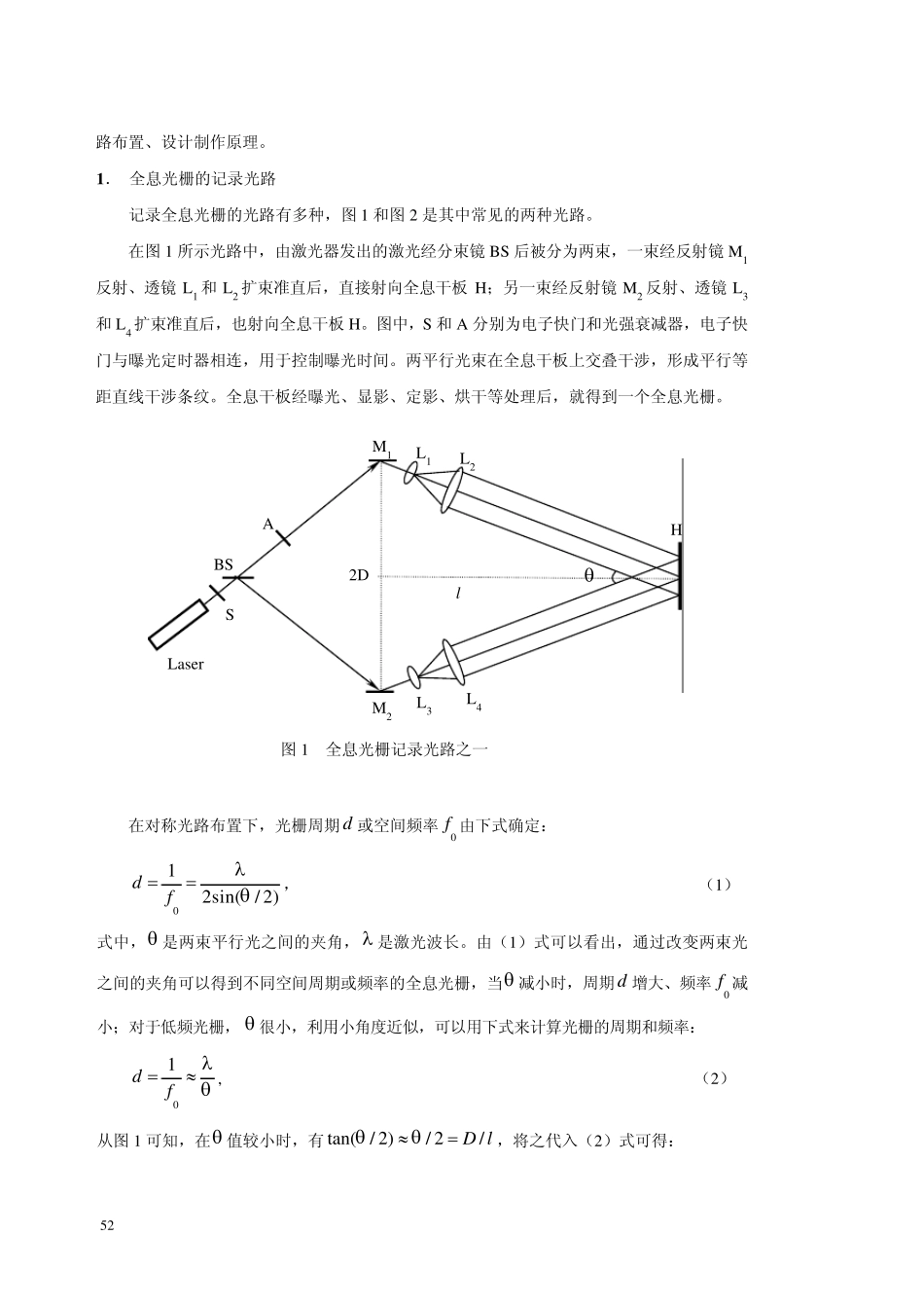 全息光栅的制作实验报告_第2页