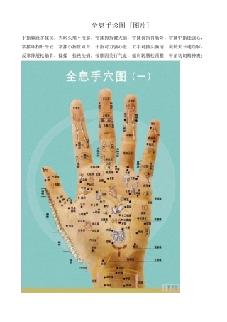 全息手诊图(转载)2