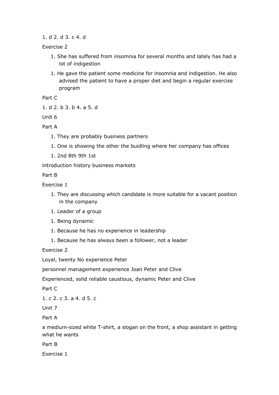 全新版大学英语(第二版)听说教程2(114单元)答案_第3页
