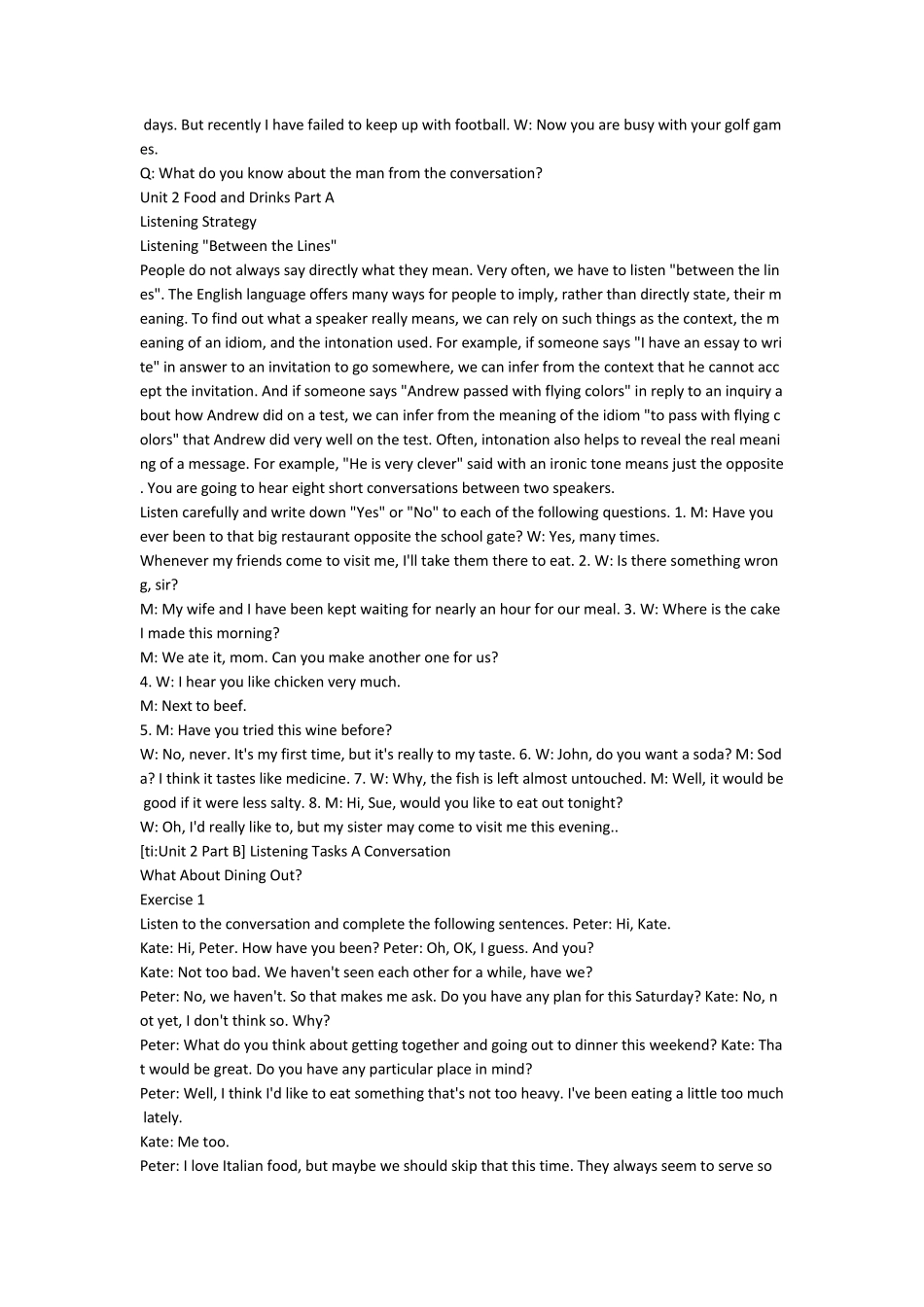 全新版大学英语第二版听说教程2听力原文及答案_第3页