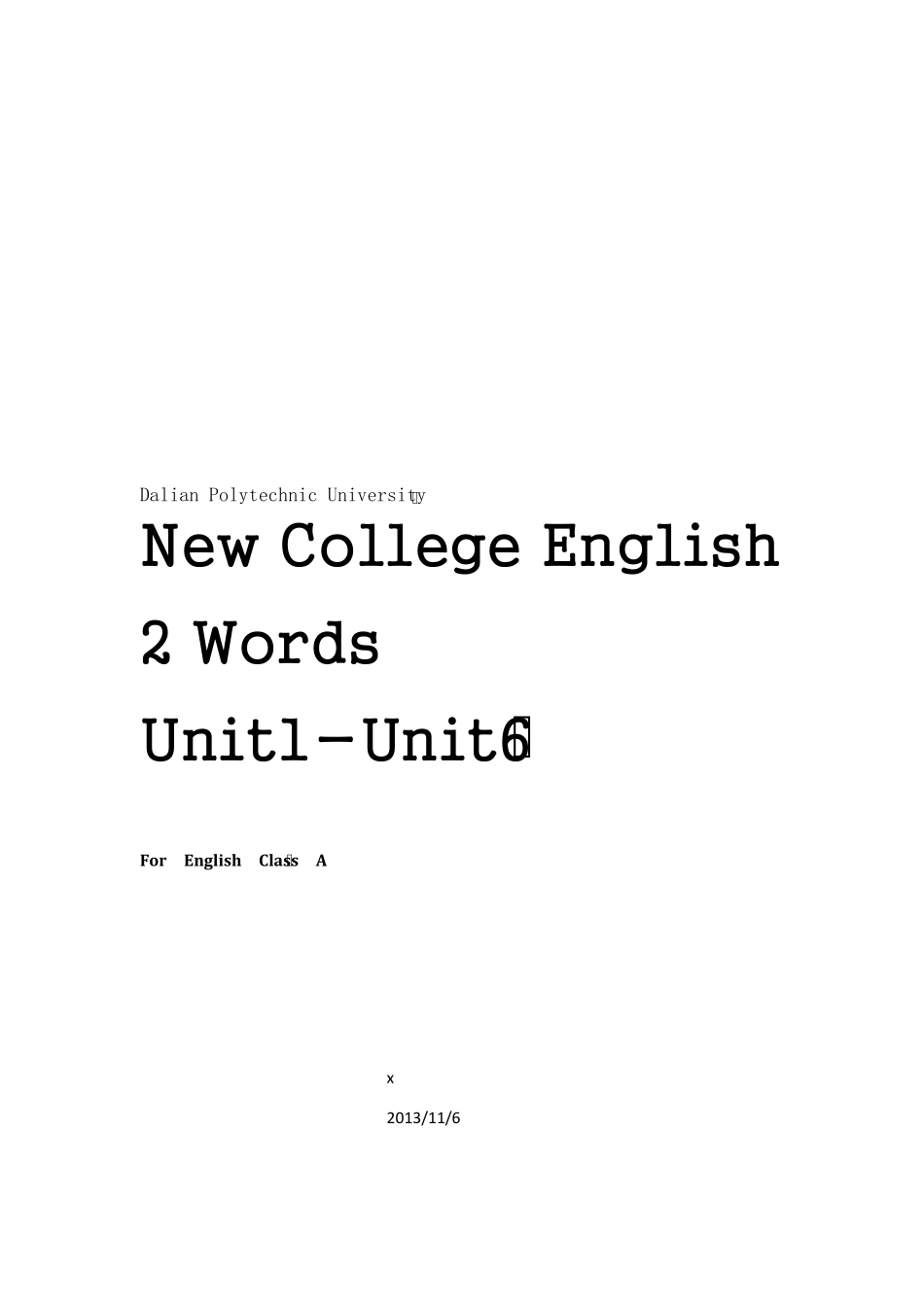 全新版大学英语综合教程2学生用书单词表_第1页