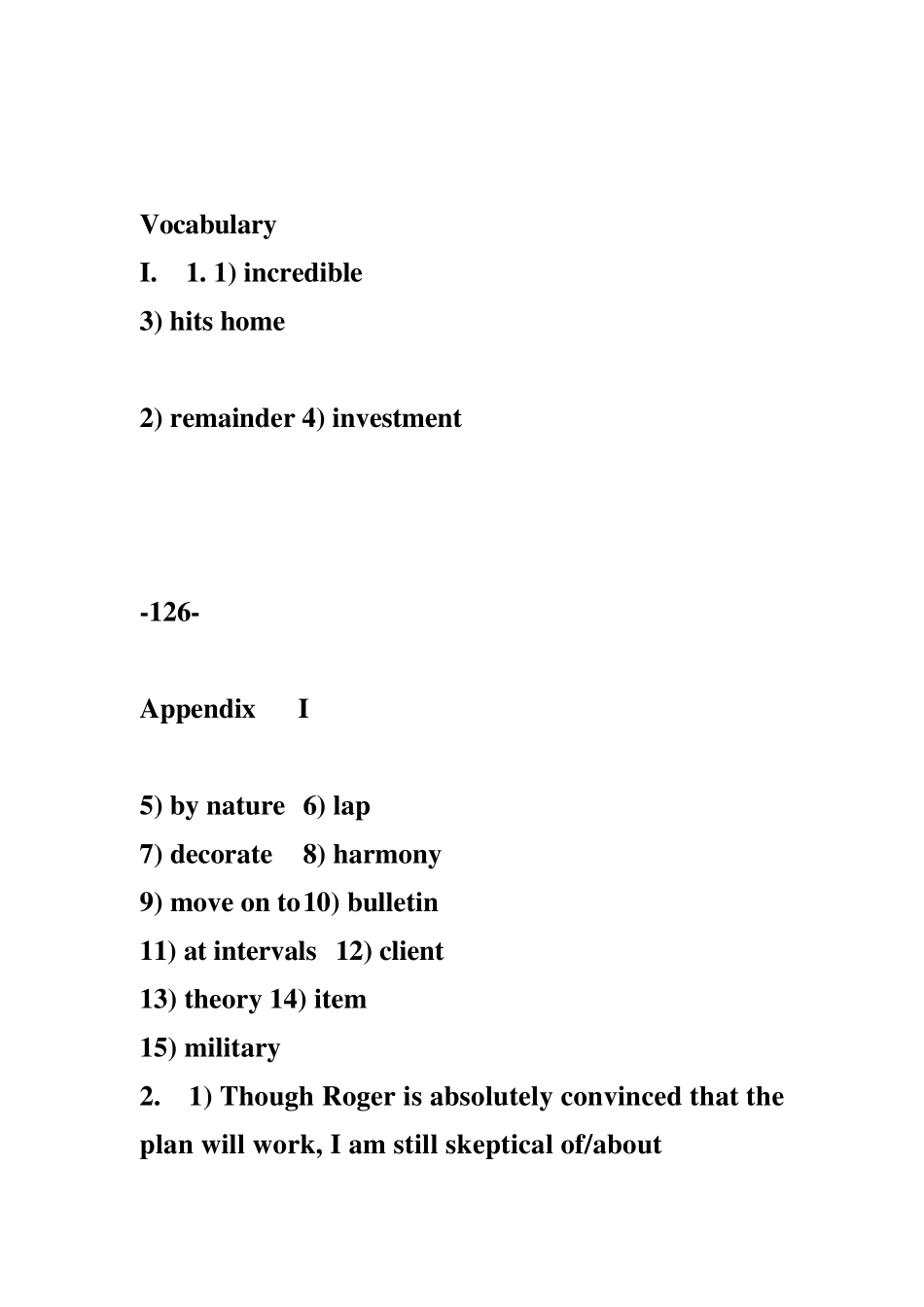 全新版大学英语综合教程2答案_第1页