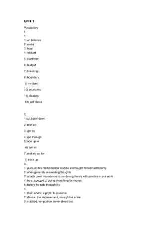 全新版大学英语综合教程3(第二版)课后答案Unit18