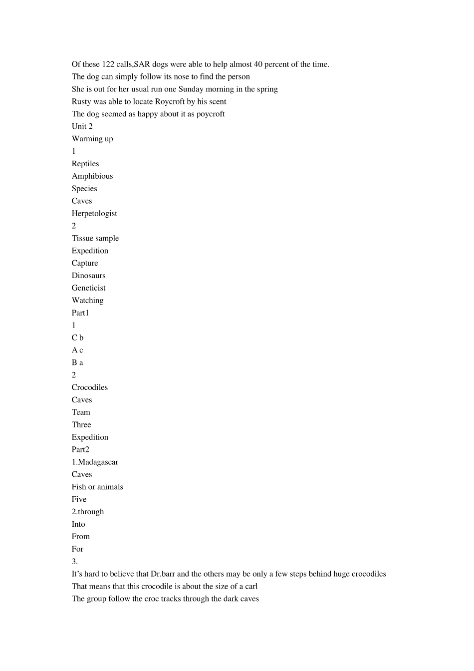 全新版大学英语视听阅读(第一册)答案_第3页