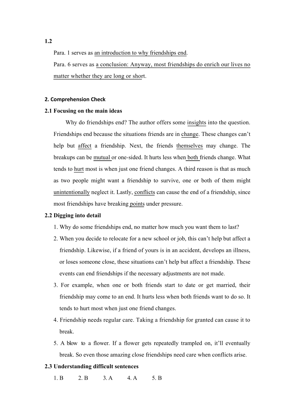 全新版大学进阶英语第二册第三单元答案_第2页