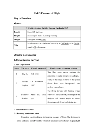 全新版大学进阶英语第二册第五单元答案