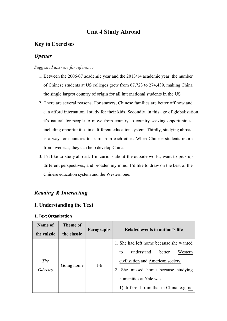 全新版大学进阶英语第二册第四单元答案_第1页
