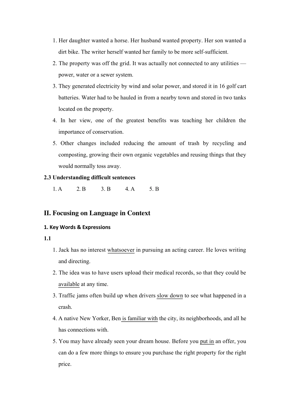 全新版大学进阶英语综合教程2(思政智慧版)第一单元课后答案_第2页