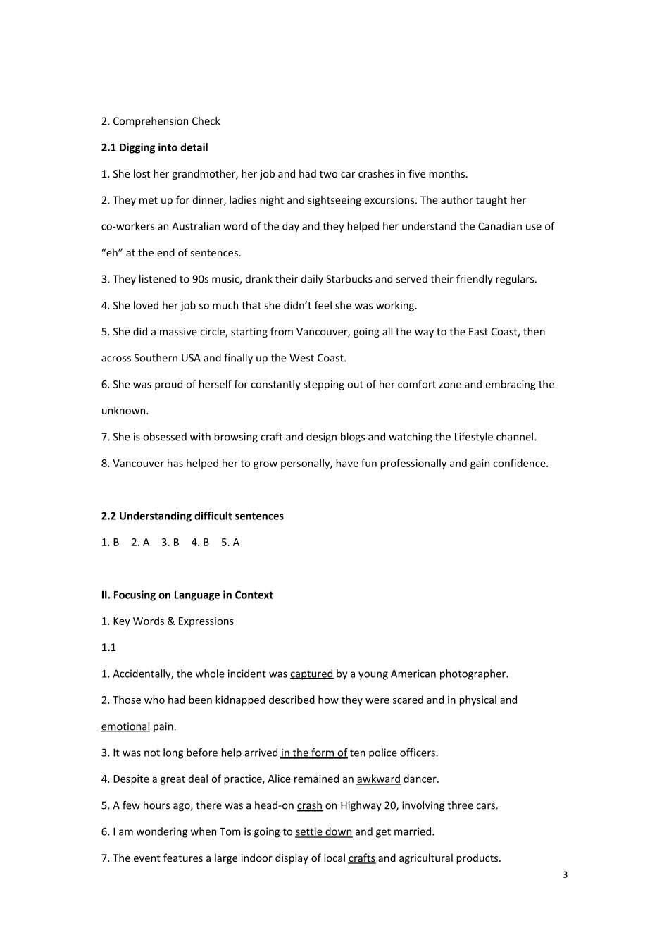 全新版大学进阶英语综合教程第三册答案_第3页