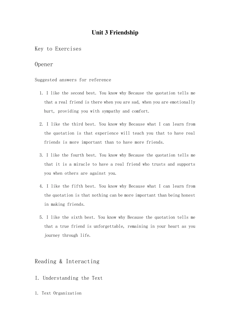 全新版大学进阶英语综合教程第二册答案U3Keyto_第1页