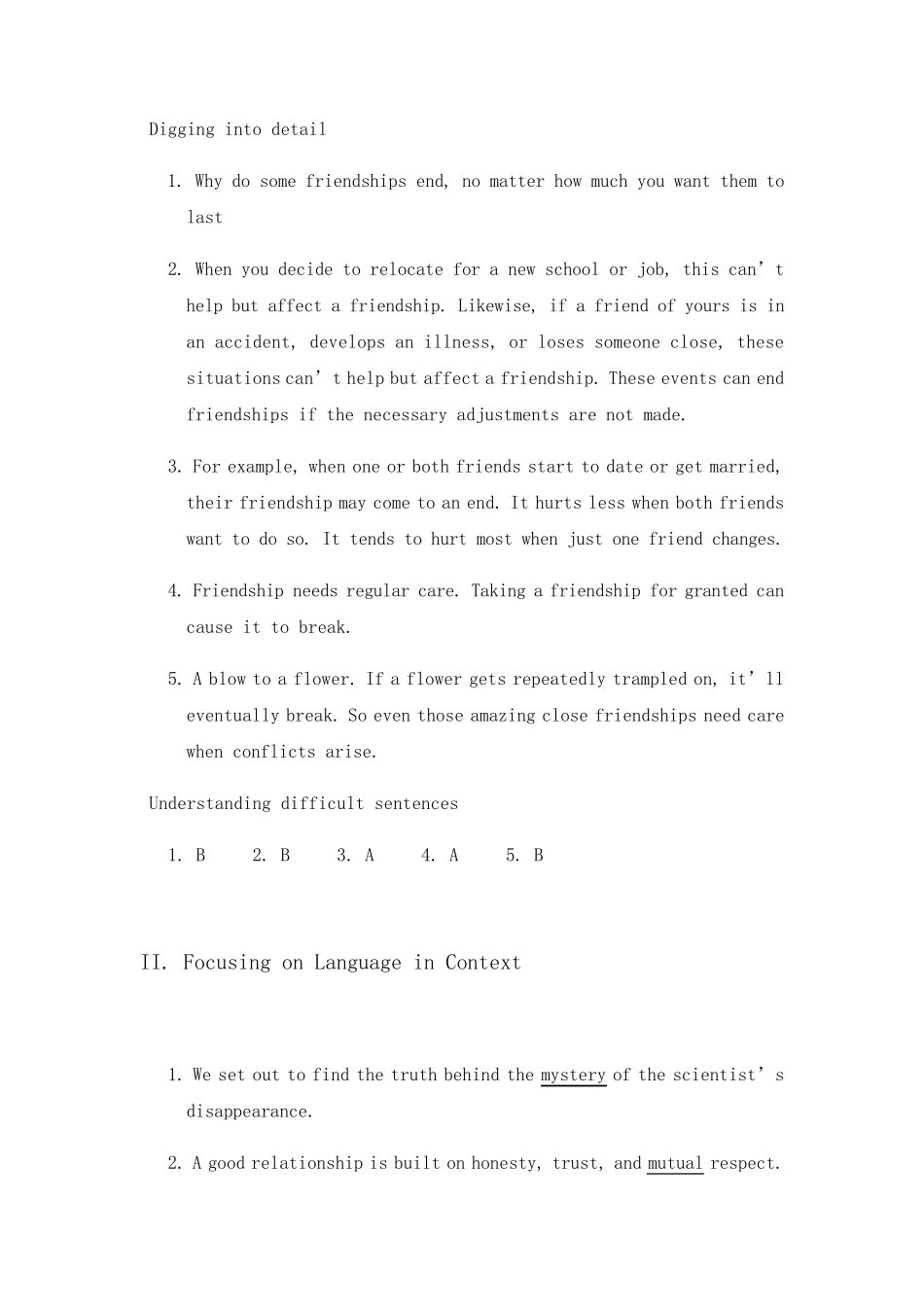 全新版大学进阶英语综合教程第二册答案U3Keyto_第3页