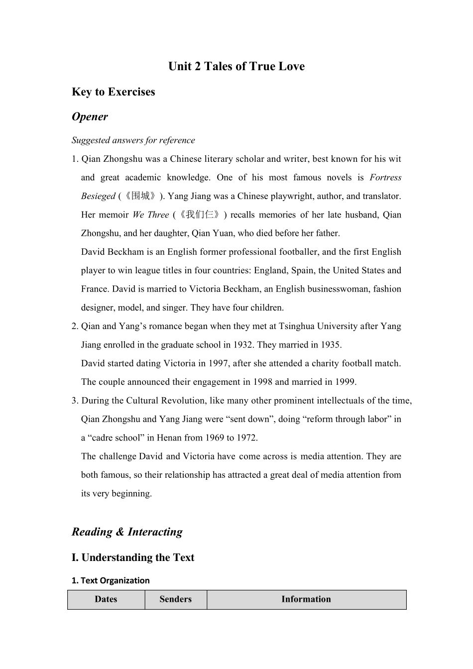 全新版大学进阶英语综合教程第二册答案U2KeytoExercises_第1页