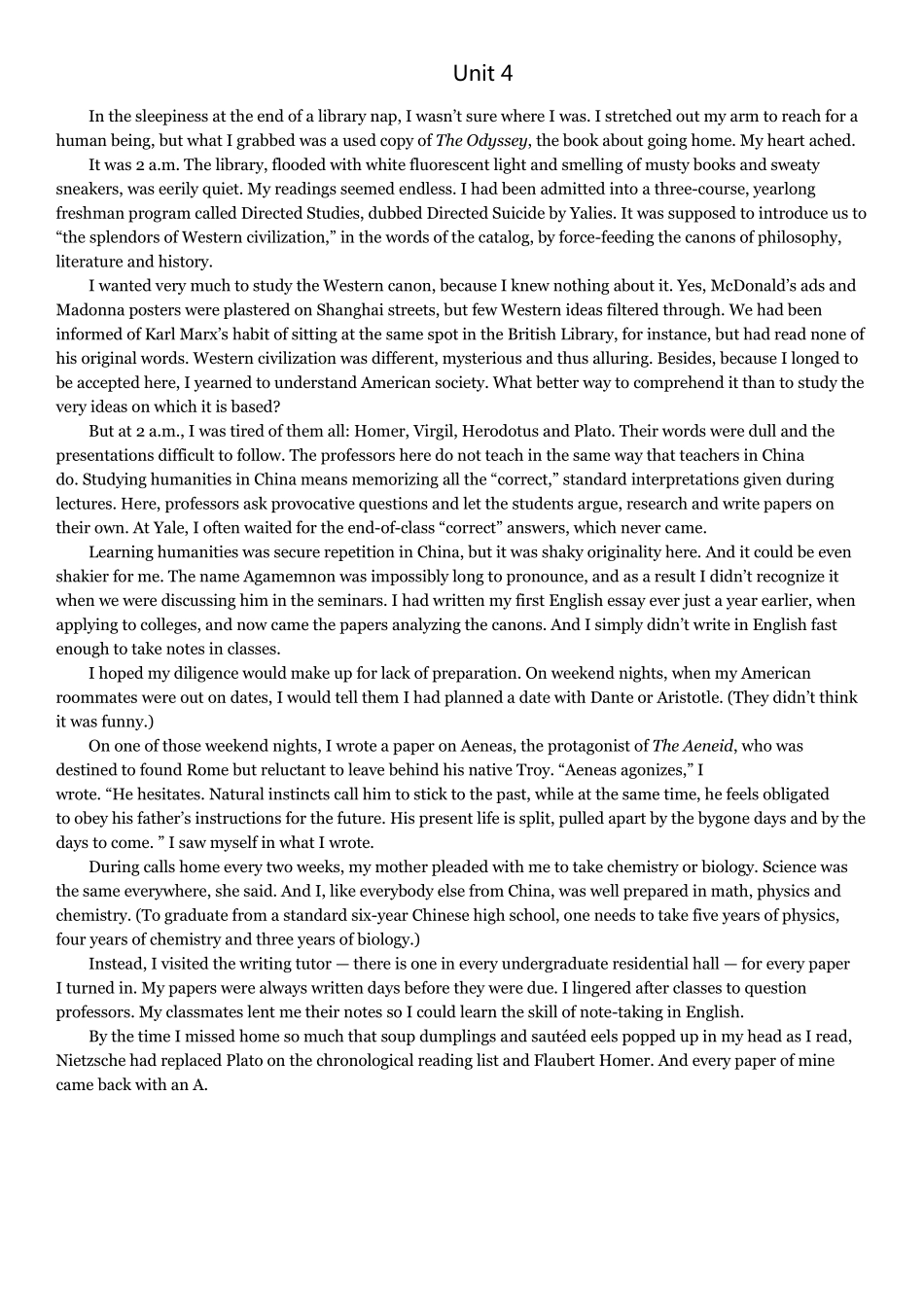 全新版大学进阶英语综合教程课文+翻译_第3页