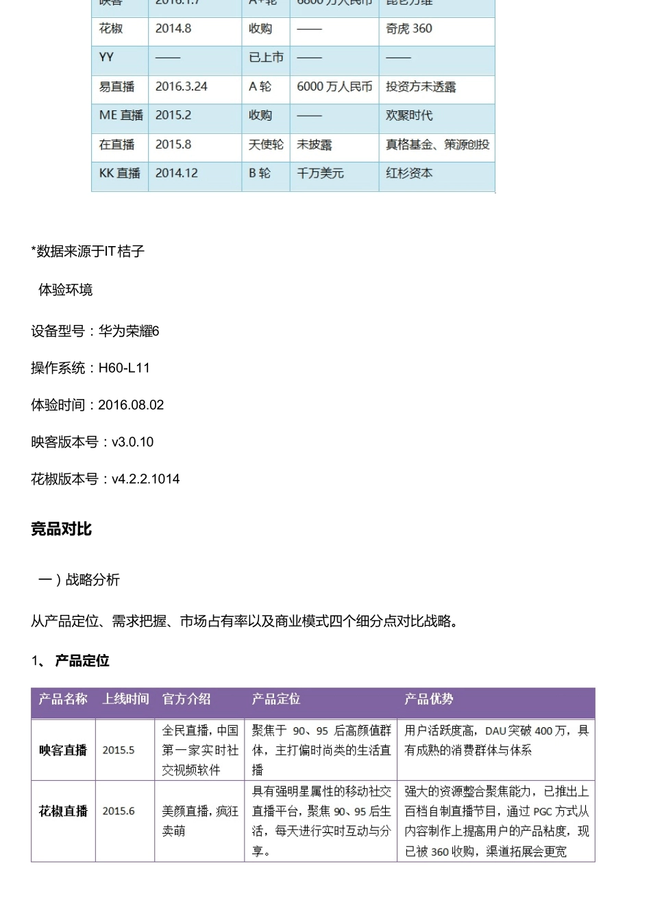全民娱乐直播：映客、花椒直播竞品分析_第3页