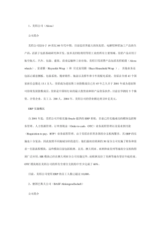 全球十大ERP实施成功案例