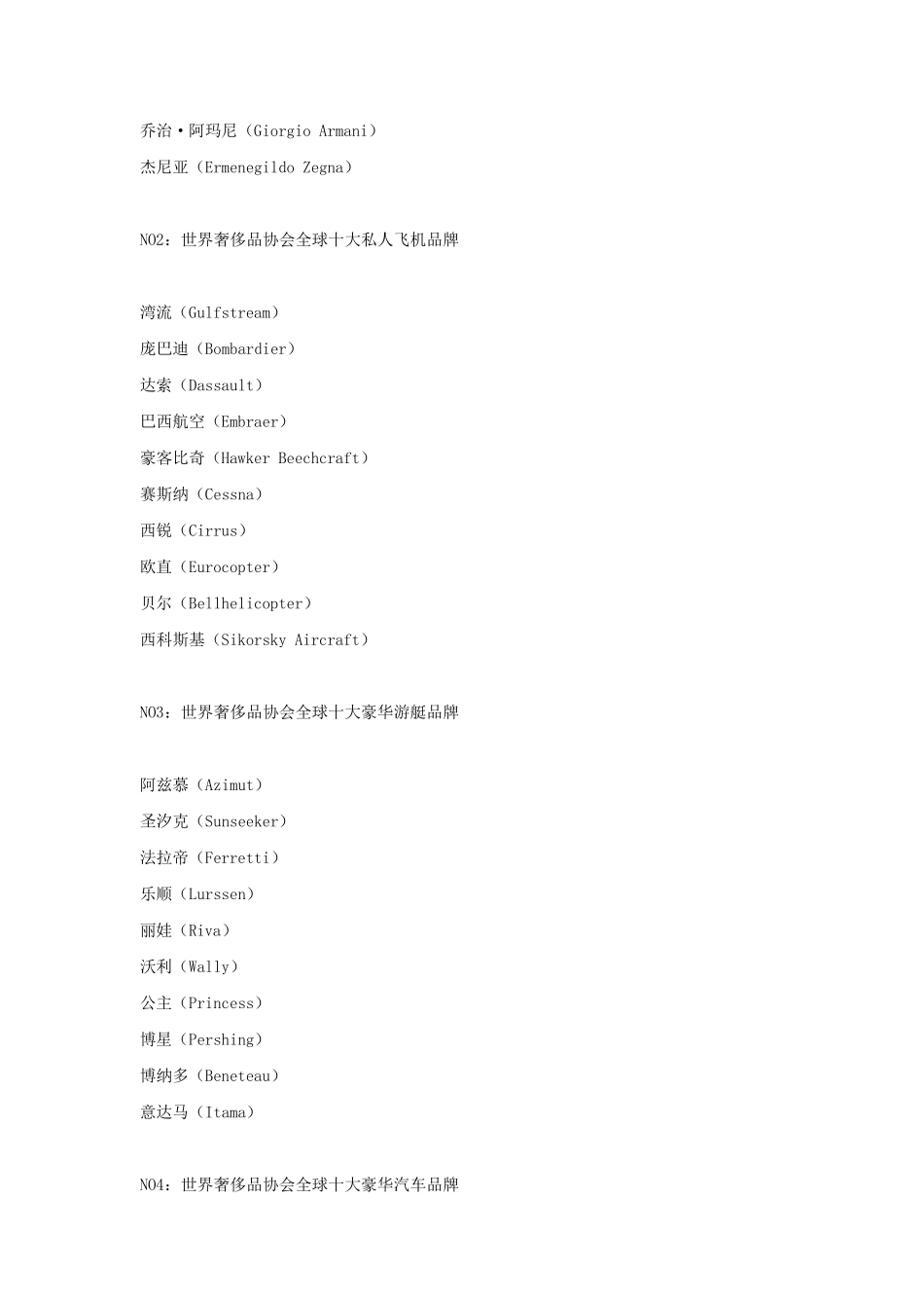 全球奢侈品牌100强排行榜_第2页