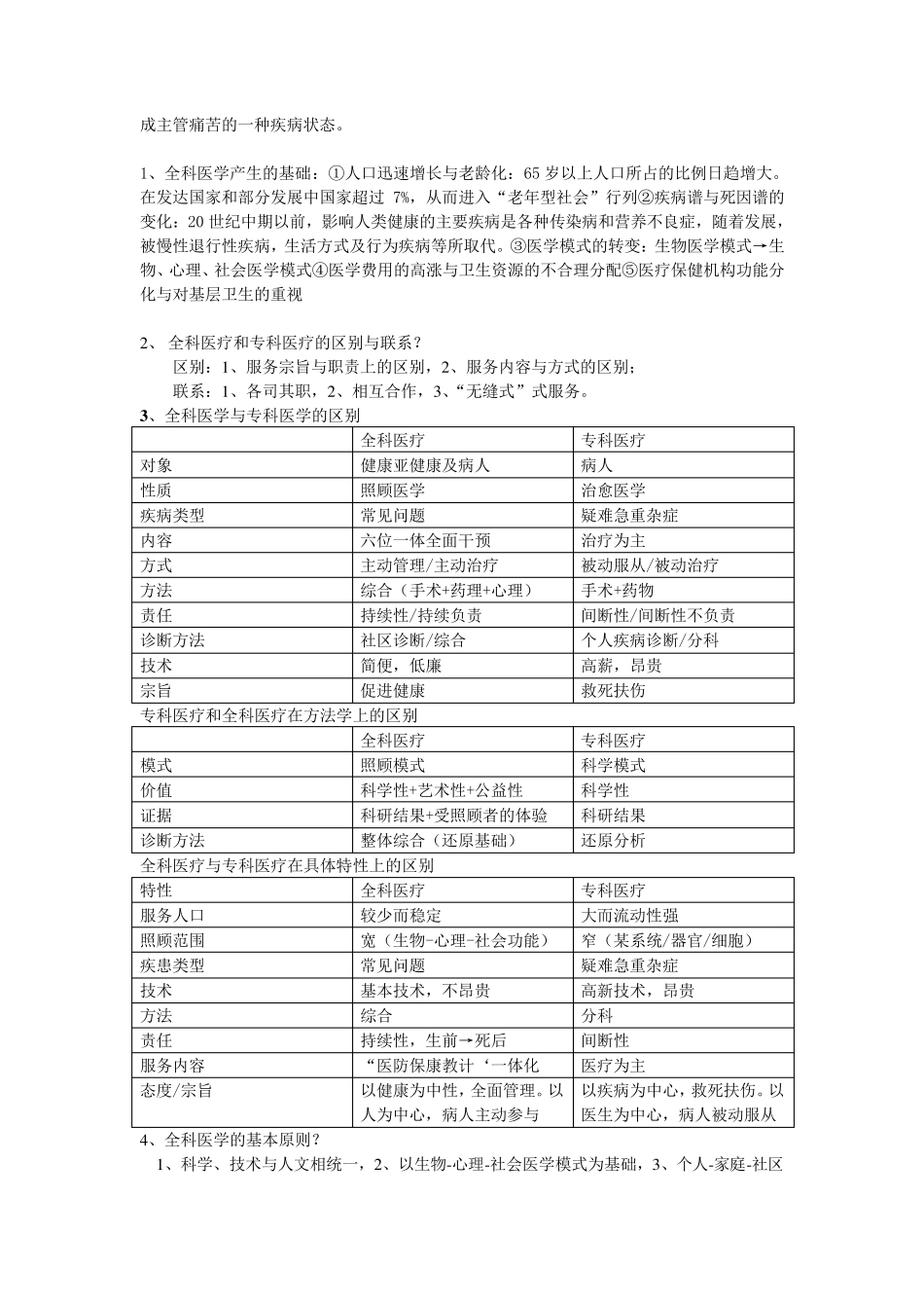 全科医学复习重点_第2页