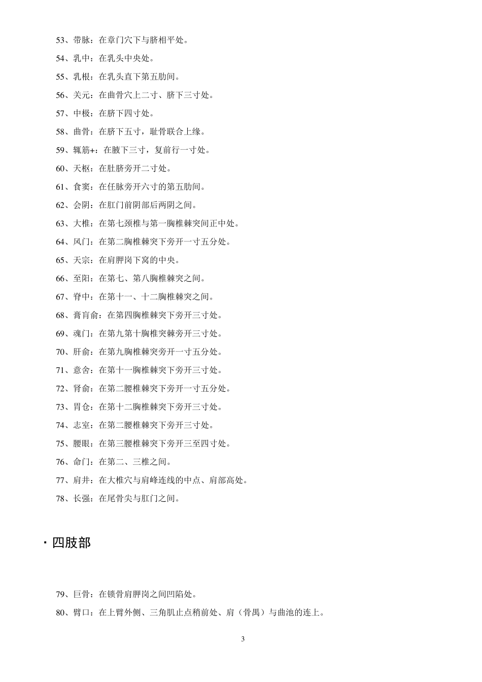 全身人体穴位图与注解_第3页