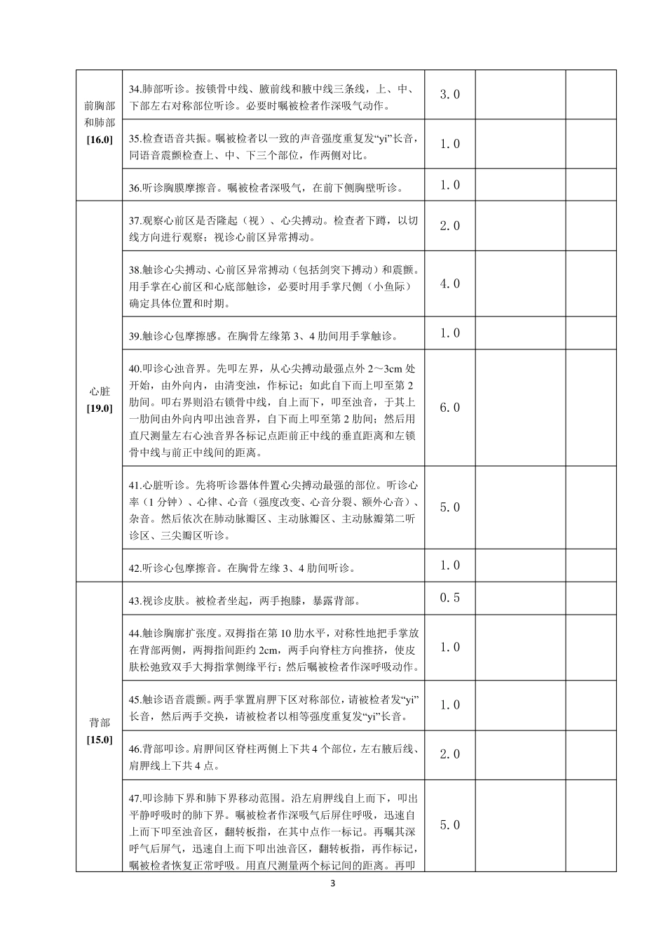全身体格检查评分标准_第3页
