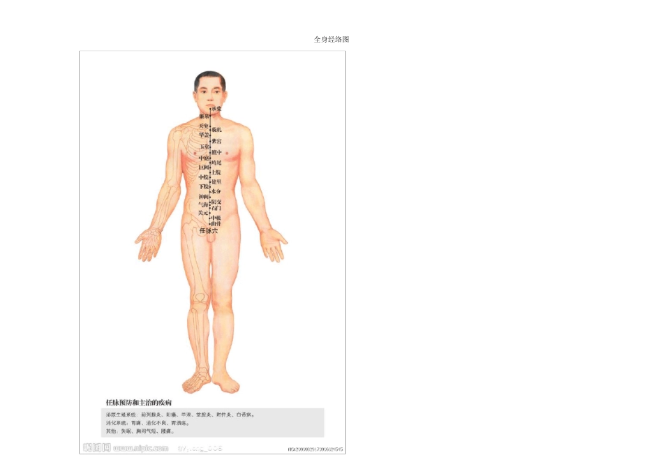 全身经络示范图汇集(_打印版)_第3页